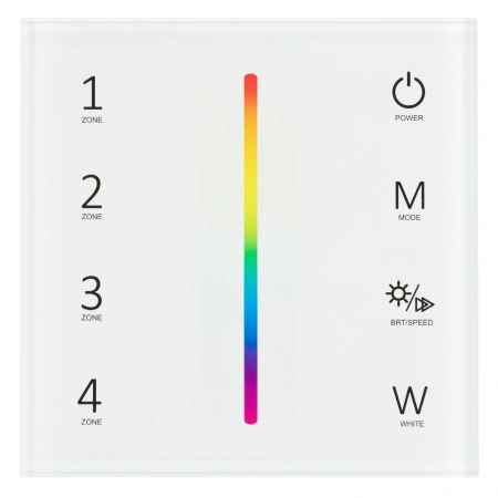 Панель Sens SMART-P45-RGBW White (230V, 4 зоны, 2.4G) (Arlight, IP20 Пластик, 5 лет)