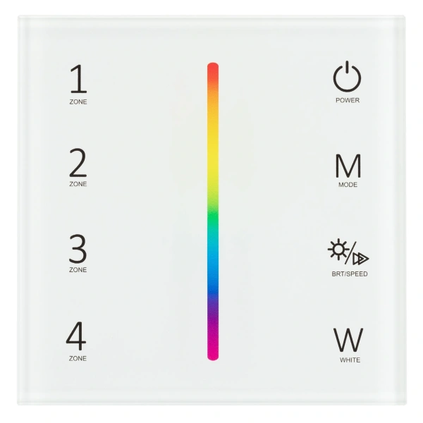 Панель Sens SMART-P45-RGBW White (230V, 4 зоны, 2.4G) (Arlight, IP20 Пластик, 5 лет)