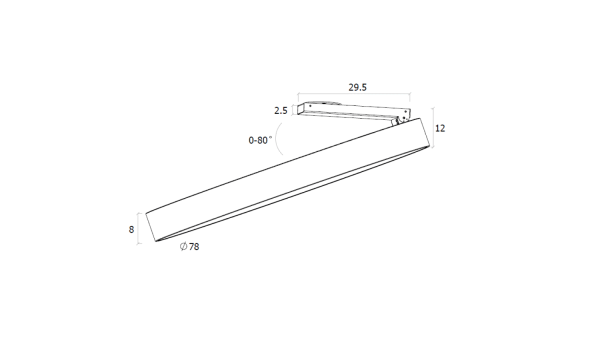Светильник потолочный UF UF034-80