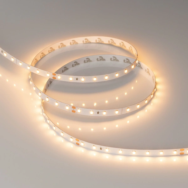 Светодиодная Лента RT-A80-8mm 24V Warm2700 (6 W/m, IP20, 2835, 5m) (Arlight, высок.эфф.150 лм/Вт)