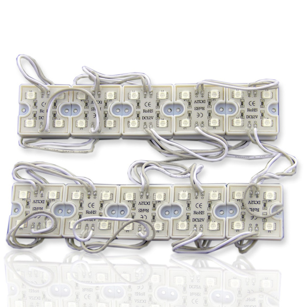 Светодиодный модуль квадратный 5050-4 (1,44W, 12V, RGB)