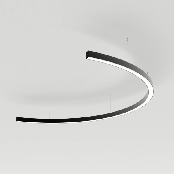 Светильник SP-LINE-HANG-ARC-C3535-D1500-61W Day4000 (BLACK, 230V) (Arlight, Металл)