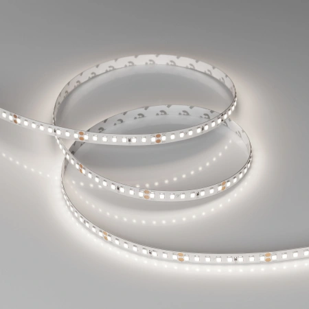 Светодиодная Лента RT-A160-8mm 24V Day5000 (12 W/m, IP20, 2835, 5m) (Arlight, высок.эфф.150 лм/Вт)