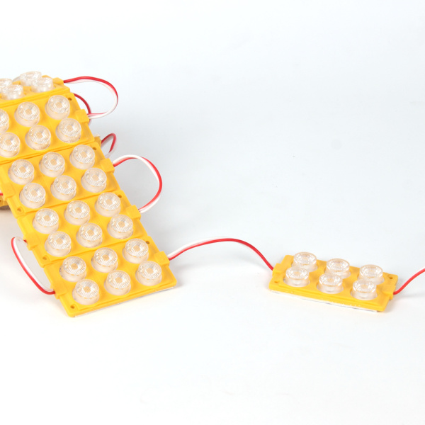 Светодиодный модуль 6 led 3030 MOD113  (12V, 3W, warm white, IP65)