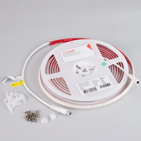 Светодиодная Лента герметичная RTW-PSW-A308-12mm 24V Warm3000 (14 W/m, IP67, 2835, 5m) (Arlight, 5 лет)