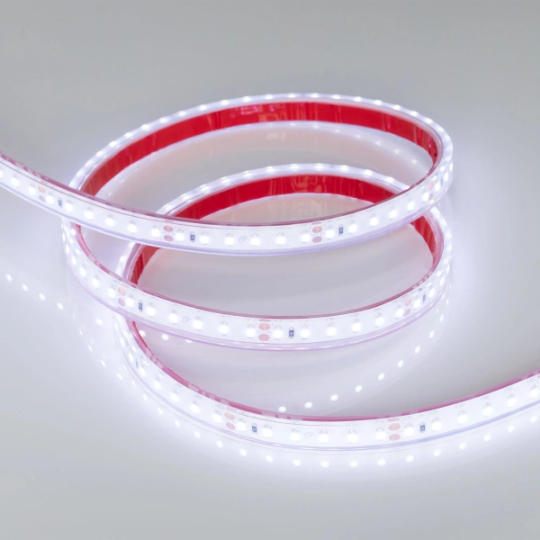Светодиодная Лента RTW 2-5000PGS 24V Cool 2x (3528, 600 LED, LUX) (Arlight, 9.6 Вт/м, IP67)
