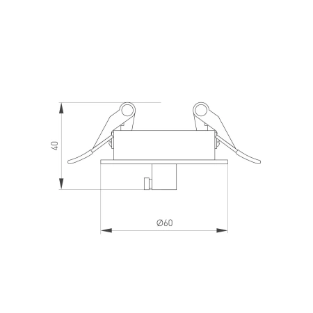 Чаша потолочная встраиваемая SPX-CANOPY-R60-C4 (WH) (Arlight, Металл)
