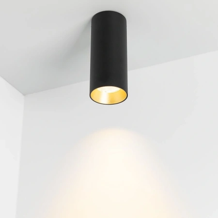 Светильник SP-POLO-SURFACE-R65-8W Warm3000 (BK-GD, 40 deg) (Arlight, IP20 Металл, 5 лет)