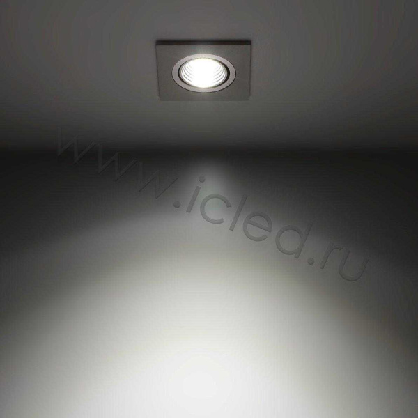 Светодиодный светильник встраиваемый 65 Series White Square (3W,Day White)
