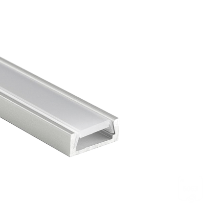 Профиль U-15 RAL9003 (с экраном) — 2000мм