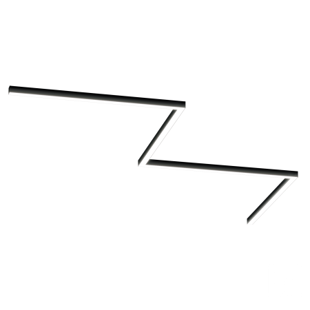 Светильник ЗигЗаг S50 (RAL9003 4x651mm-135 LT70 — 4K 54W)