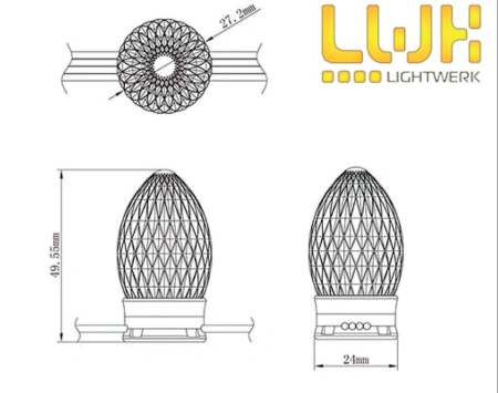 Светодиодный белт-лайт BL-CONE S24-SPI-RGB