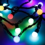 Светодиодная гирлянда ARD-BALL-CLASSIC-D17.5-10000-BLACK-100LED RGB (230V, 7W) (Ardecoled, IP65)