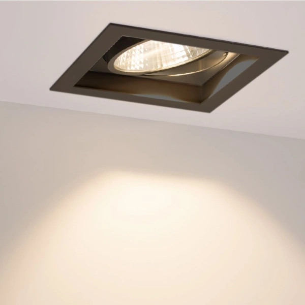 Светильник CL-KARDAN-S152x152-25W White6000 (BK-BK, 30 deg) (Arlight, IP20 Металл, 3 года)