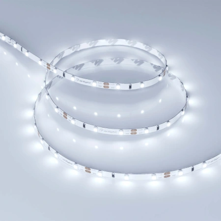 Светодиодная Лента RT-A60-5mm 12V Cool 8K (4.8 W/m, IP20, 2835, 5m) (Arlight, узкая)