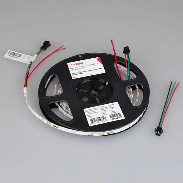 Светодиодная Лента SPI-F72-7mm 24V RGB-PX6 (14.4 W/m, IP20, 3535, 5m) (Arlight, Открытый, IP20)