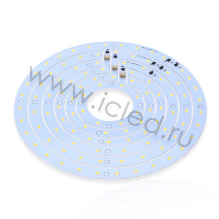 Светодиодная матрица 5730, 48/36/24 led, 220V, 24/18/12W, Ф265/225/187mm, D204, day white