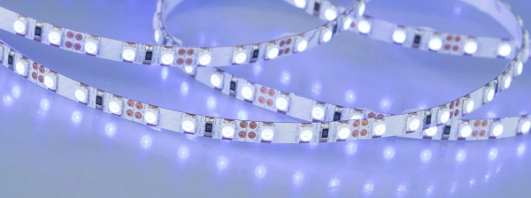 Светодиодная Лента RT-A120-5mm 12V Blue (9.6 W/m, IP20, 5m) (Arlight, 9.6 Вт/м, IP20)