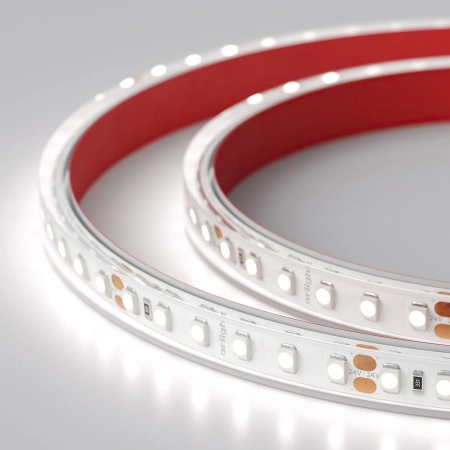 Светодиодная Лента RTW 2-5000PS 24V White6000 2x (3528, 600 LED, LUX) (Arlight, 9.6 Вт/м, IP67)