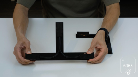 Угловой соединительный коннектор питания 6063 TrackLine