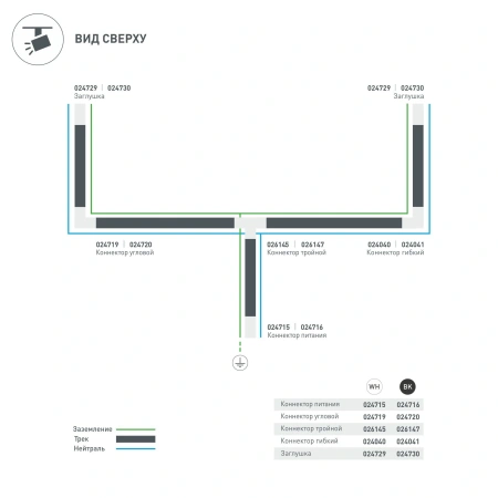 Заглушка LGD-4TR-CAP-WH (C) (Arlight, IP20 Пластик, 3 года)