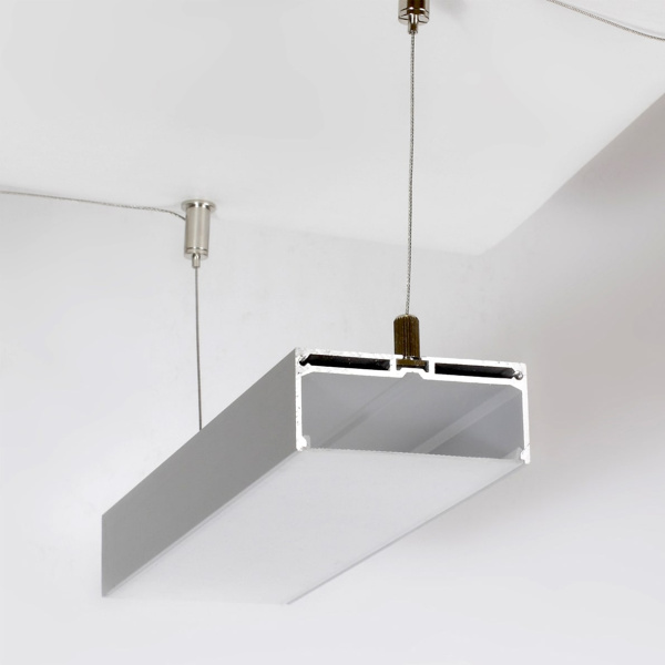 Алюминиевый профиль 201 (2000х75х32мм с рассеивателем)