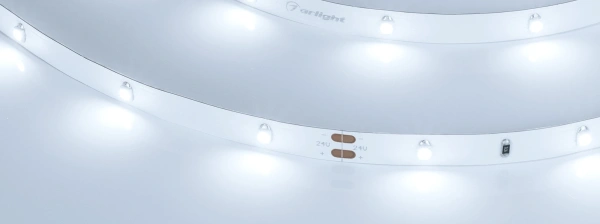 Светодиодная Лента RT 2-5000 24V White6000 0.5x (3528, 150 LED, LUX) (Arlight, 2.9 Вт/м, IP20)
