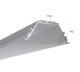 Алюминиевый LED профиль LINE 10040 IN S LT70 (с экраном) — 2000мм