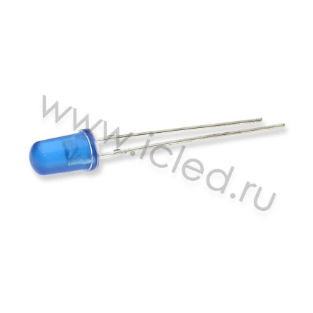 Светодиод ICL-5mm LE73 (blue, 2000-3000 mcd, diffuse)