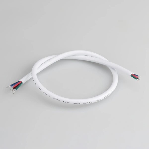 Провод питания ARL-MOONLIGHT-20AWG-4W-D6-CU-500 White (Arlight, Закрытый)
