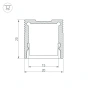 Профиль с экраном SL-SLIM20-H20-2000 ANOD+OPAL (Arlight, Алюминий)