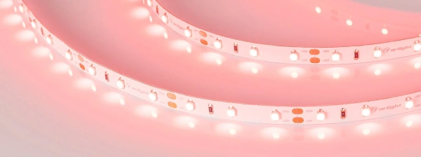 Светодиодная Лента RT-A60-8mm 12V Red (4.8 W/m, IP20, 2835, 5m) (Arlight, 4.8 Вт/м, IP20)