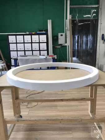 Светильник 6063 кольцо (RAL9003 1850mm LT70 — 4K 174W)