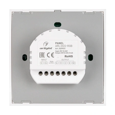Панель ARL-2022-RGB (12-24V, 3x4A, Sens) (Arlight, IP20 Пластик, 3 года)