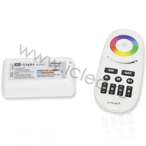 Контроллер с пультом Mi-Light RGBW FUT028 P192 (12-24V, 288-576W)