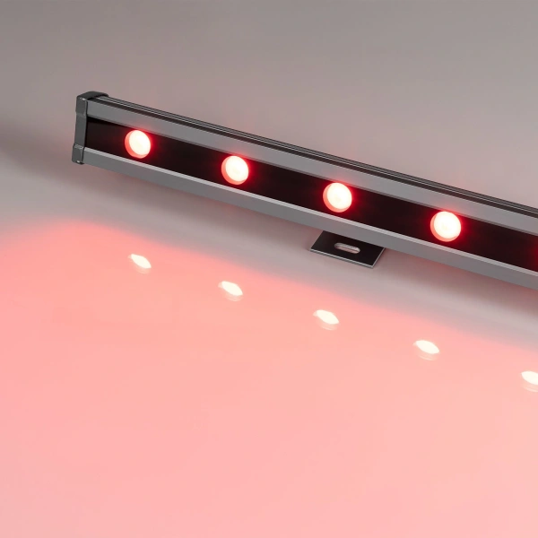 Светодиодный прожектор AR-LINE-1000L-48W-24V RGB-Day4000 (Grey, 15x45 deg, DMX512) (Arlight, Закрытый)