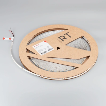 Светодиодная Лента RT-A60-8mm 24V Warm3000 (4.8 W/m, IP20, 2835, 50m) (Arlight, 4.8 Вт/м, IP20)