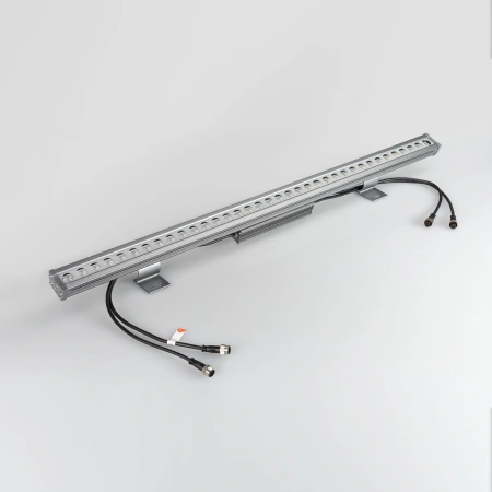 Светодиодный прожектор AR-LINE-1000L-36W-24V RGB (Grey, 30 deg, DMX512) (Arlight, Закрытый)