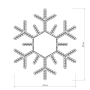 Фигура ARD-SNOWFLAKE-M5-600x600-216LED White (230V, 15W) (Ardecoled, IP65)