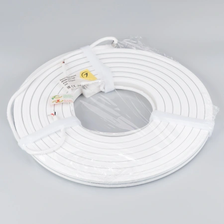 Лента герметичная MOONLIGHT-TOP-A140-13x12mm 24V Day4000 (9.6 W/m, IP67, 5m, wire x2) (Arlight, Вывод боковой, 3 года)