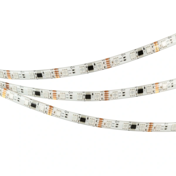 Светодиодная Лента герметичная DMX-SE-B60-10mm 12V RGB-PX3 (14 W/m, IP65, 5060, 5m) (Arlight, -)