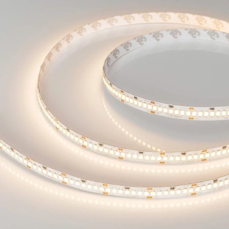 Светодиодная Лента RT-A252-10mm 24V Warm3000 (11 W/m, IP20, 2835, 5m) (Arlight, Открытый)