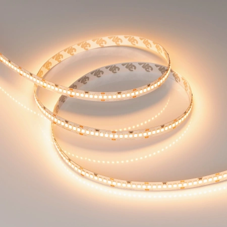Светодиодная Лента RT-A252-10mm 24V Warm2400 (11 W/m, IP20, 2835, 5m) (Arlight, 10 Вт/м, IP20)