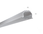 Алюминиевый LED профиль LINE 4932 IN ral9005 LT70 (с экраном) — 3000мм