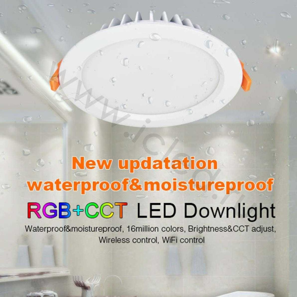 Светодиодный светильник Mi-Light FUT069 DOWNLIGHT GB170 (220V, 15W, RGB+CCT, IP54)