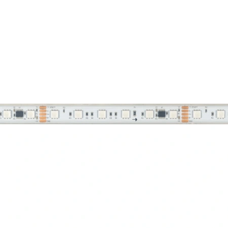 Светодиодная Лента герметичная DMX-PS-B60-15mm 24V RGB-PX6 (15W/m, IP67, 5060, 5m) (Arlight, -)