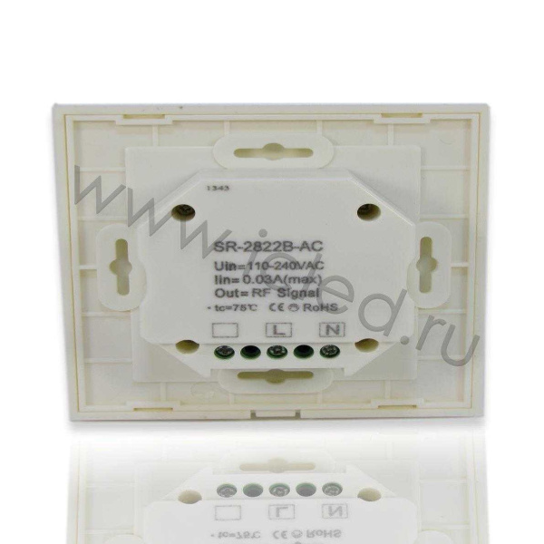 Сенсорная панель диммер SR-2822B-AC (2 зоны)