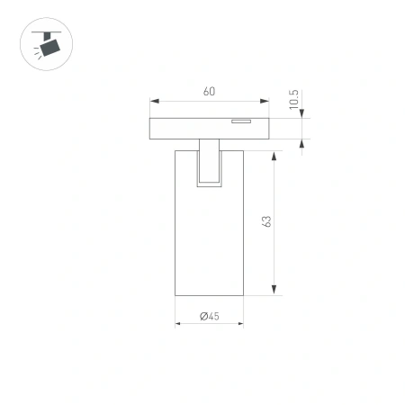 Светильник MAG-MICROCOSM-SPOT-R45-9W Warm3000 (BK, 36 deg, 24V) (Arlight, IP20 Металл, 3 года)