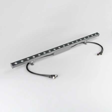 Светодиодный прожектор AR-LINE-1000S-18W-24V RGB (Grey, 30 deg, DMX512) (Arlight, Закрытый)