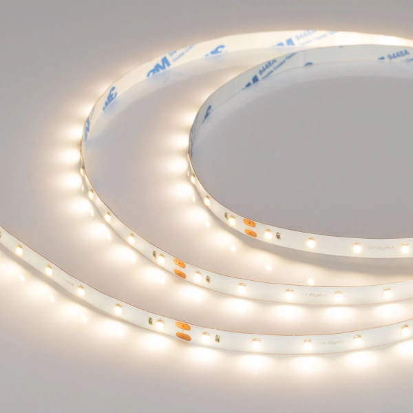 Светодиодная Лента NT-A60-8mm 24V Warm2700 (4.8 W/m, IP20, 3528, 5m) (Arlight, Открытый)
